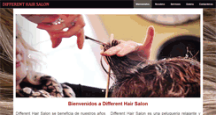 Desktop Screenshot of differenthairsalon.net