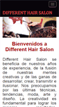 Mobile Screenshot of differenthairsalon.net